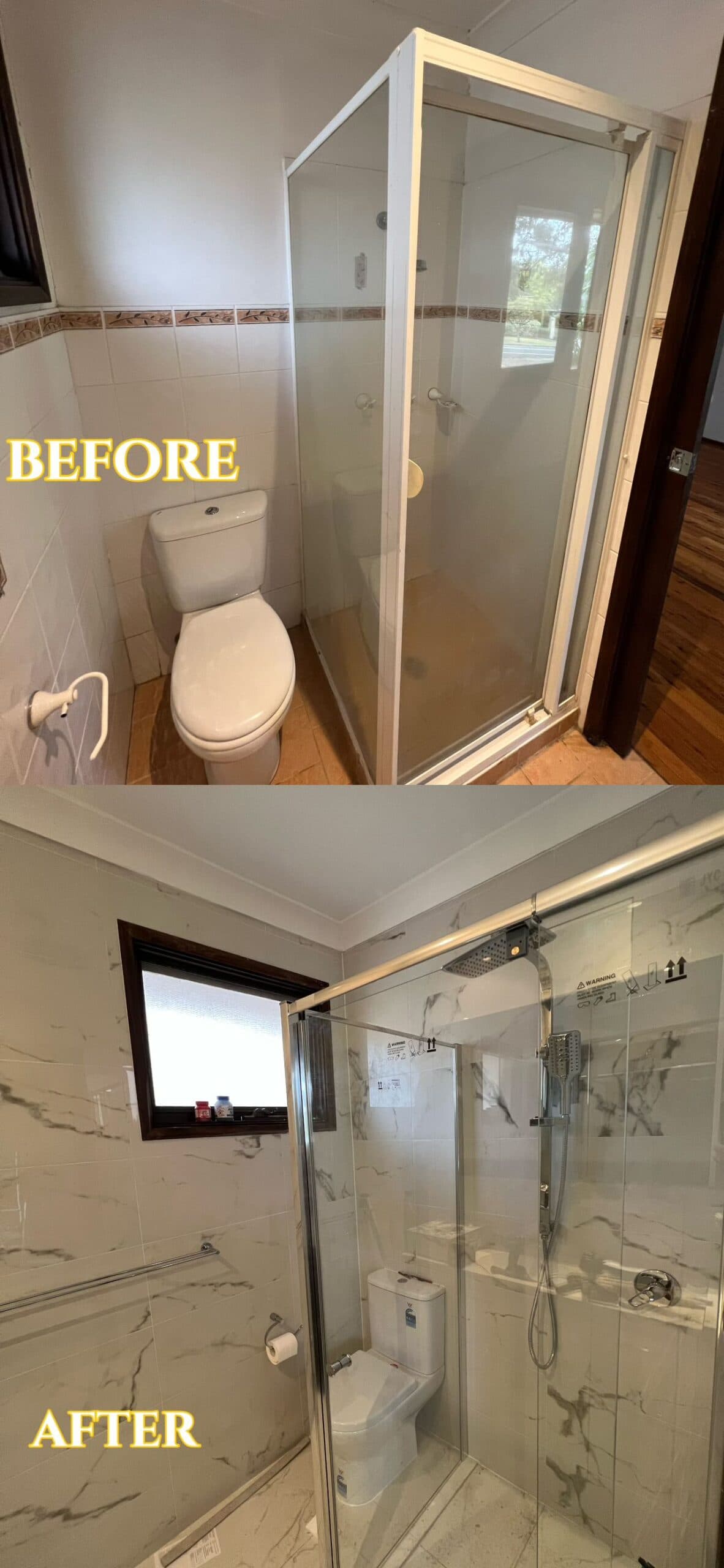 Monochrome Ensuite — Paddington